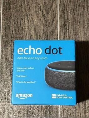 NEW Amazon Echo Dot 3rd Gen Alexa Voice Speaker – Charcoal Gray Sealed